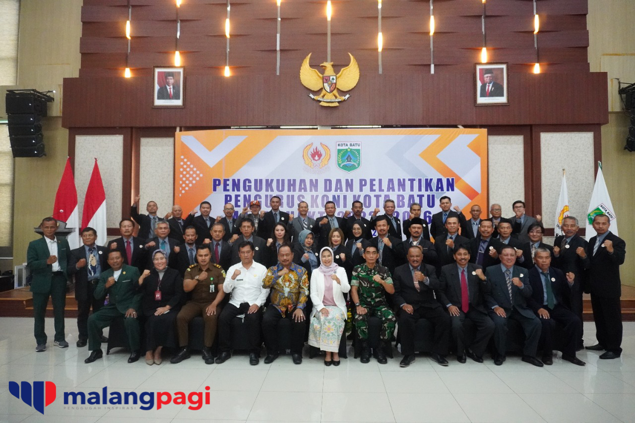 Pengurus KONI Kota Batu Masa Bakti 2022 2026 Resmi Dilantik Malang Pagi