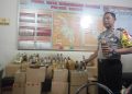 Polsek Sukun Sita Ratusan Miras dari Penjual Miras Berkedok Toko Jamu