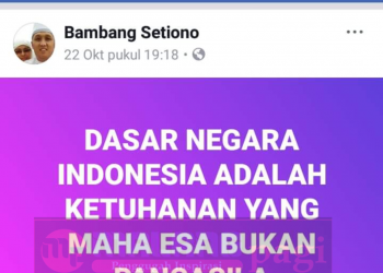 Jadi Viral, Kayaknya Ada ASN Pemkot Malang Unggah Status Di Fb Lecehkan Pancasila