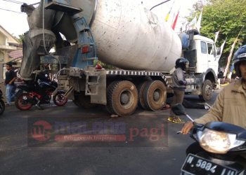 Jalur Beji Rawan Kecelakaan, Pengendara Motor Dilindas Truk Molen