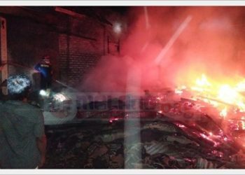 Damkar Terlambat, Rumah Salim Warga Dusun Pal Pal Ludes Dilahap Api