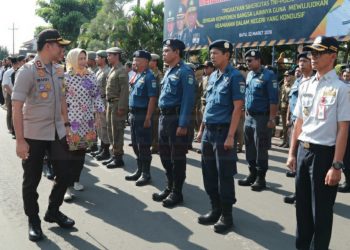 Apel Gelar Pasukan, Jajaran Hukum Kota Batu Siap Amankan Pemilu Tahun 2019