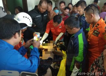 Tinggalkan Sepeda Motor dan Sandal jepit, Warga Campurdarat Ditemukan Tewas Tenggelam Di Sungai.