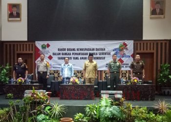 Rakor, Pemantauan Pemilu Serentak Tahun 2019 Aman dan Kondusif