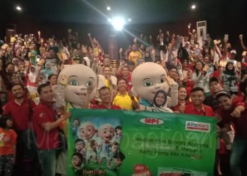 Citrex Gummy Ajak Konsumen di Malang Nobar Upin Ipin