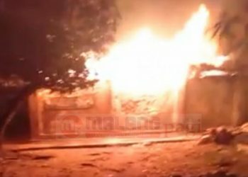 Pasar Tradisional Waru Dilalap Jago Merah, Disinyalir Lupa Matikan Tungku