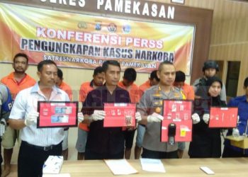 Polres Pamekasan Ringkus 5 Tersangka Narkoba