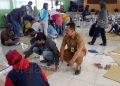 Puluhan Warga Binaan Dinsos di Kampung Topeng Antusias Lakukan Pelatihan