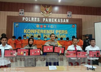 Dua Belas Penyalahgunaan Narkoba Berhasil Dibekuk Satresnarkoba Polres Pamekasan