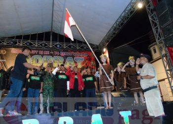 Gebyar HUT RI ke 74, Warga Moprat Gondanglegi Gelar Pesta Rakyat