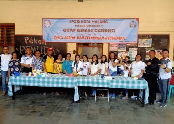 HUT ke 40 GKJW, Jemaat Gadang Gelar Bakti Sosial