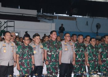 Sambut Natal dan Tahun Baru, Pangdivif 2 Kostrad Menghadiri Apel Pengarahan Panglima TNI dan Kapolri