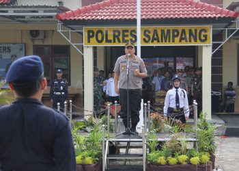 HUT Satpam ke 39, Kapolres Sampang Jadi Irup