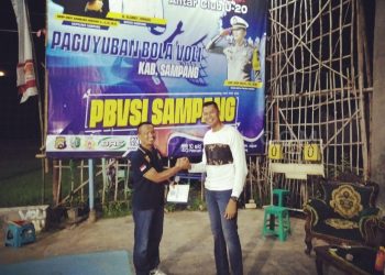 Kasat Lantas Sampang Menghadiri Pertandingan Bola Voli Club Jaguar