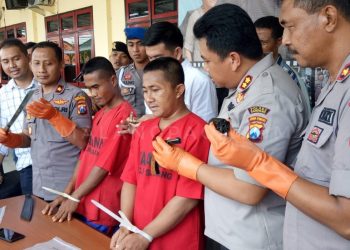 Kedapatan Membawa Senpi dan Sajam Warga Ketapang Diamankan