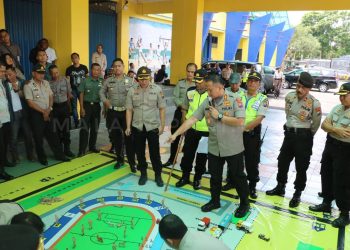 Kapolres Malang Pimpin Simulasi Pengamanan Pertandingan Arema Vs Persib
