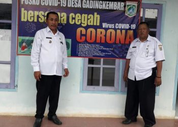 Lawan Covid-19, Desa Gading Kembar Lakukan Penyemprotan Disinfektan