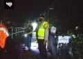 Jembatan Desa Daleman Sampang Ambruk, Polsek Kedungdung Pasang Police Line