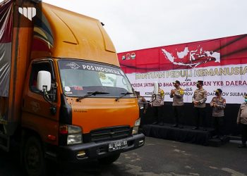 Polda Jatim dan Bhayangkari Kirim 25.165 Sembako kepada Korban Banjir dan Gempa