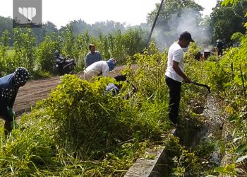 Dicanangkan Sebagai Wisata Sejarah Kampung Belanda, Kades Krampon Gelar Kerja Bakti