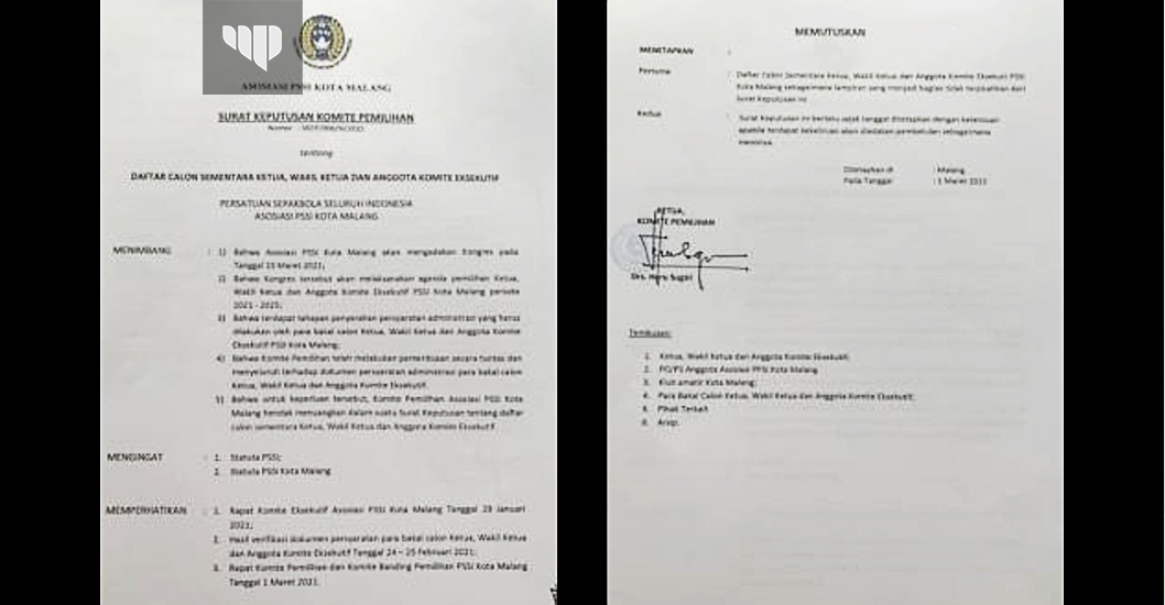 Kongres Pemilihan Ketua PSSI Kota Malang Akan Digelar 10 Maret - Malang