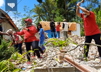 PDI Perjuangan Kabupaten Malang Distribusikan 7 Ribu Kilogram Beras untuk Korban Gempa