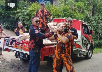Bakti Sosial Pemuda Pancasila Dampit Bantu Korban Gempa
