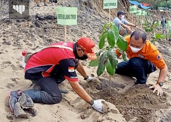 Alamku Hijau dan BASKOMAS Rayakan Hari Keanekaragaman Hayati 2021 di Pantai Wonogoro Gedangan