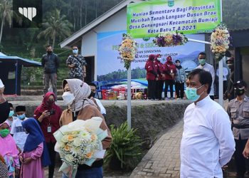 Hunian Sementara Dusun Brau Diresmikan Walikota Batu