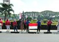 Hari Pancasila, Ormas Malang Bersatu Nyanyikan Indonesia Raya di Alun-Alun Tugu