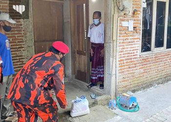 BNPB Gandeng Pemuda Pancasila Kabupaten Malang dan MBLC, Salurkan Bantuan Pasien Covid-19