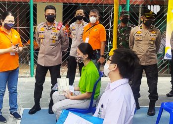 Gencarkan Vaksinasi Pelajar, Polresta Malang Kota Gandeng Cor Jesu