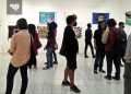 Pameran Lukisan Art Flag. Wajah Suram Kota Malang Digambarkan di Atas Selembar Bendera