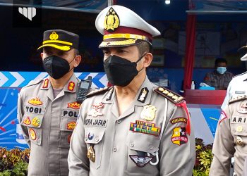 Kasubdit Jemenopsrek Ditkamsel Korlantas Polri Pantau Kondisi Lalu Lintas di Kota Batu Pasca Natal