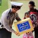 Satlantas Polres Batu Beri Bantuan Kepada Anak Yatim Terdampak Covid-19