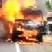 Mobil Terbakar di Torjun. Sembilan Penumpang Selamat