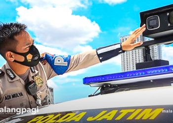 Satlantas Polres Malang ‘INCAR’ Pemotor di Wilayah Pasar Tradisional