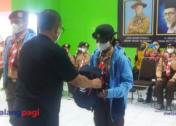 Sutiaji Lepas Kontingen Kwarcab Kota Malang ke Jambore Nasional XI 2022