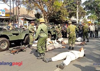 Mengenang 75 Tahun Pertempuran Trip di Jalan Salak Lewat Aksi Teatrikal