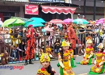 Pemuda Pancasila Dampit Terlibat Pengamanan Kirab Budaya HUT Ke-107 Dampit