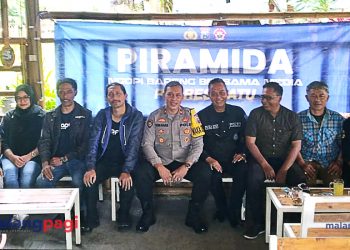 Silaturahmi Wakapolres Batu Kompol Iswahab dengan Wartawan dalam PIRAMIDA