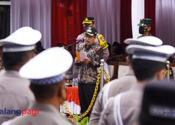 Polres Batu Gelar Apel Pengamanan Jelang Natal 2022 dan Tahun Baru 2023