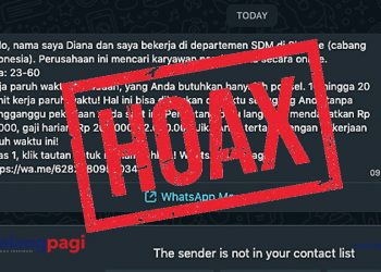 Hoaks: Lowongan Kerja di Departemen SDM Shopee