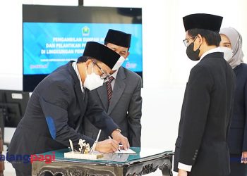 Lantik 211 Pejabat Fungsional, Sutiaji Minta ASN Budayakan Kerja Kreatif