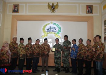 Jalin Hubungan Ketua FKUB Berkunjung ke Markas Kodim 0833 Kota Malang