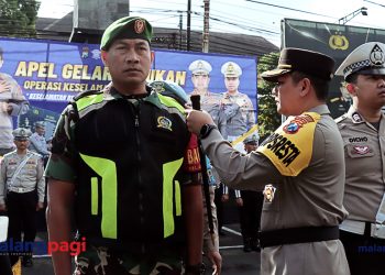 Personel Kodim 0833/Kota Malang Ikuti Apel Gelar Pasukan Operasi Keselamatan Semeru 2023