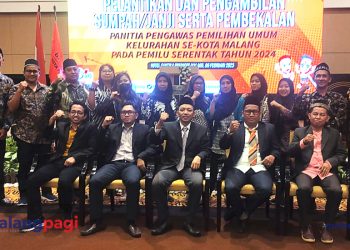 Panitia Pengawas Kelurahan Kecamatan Lowokwaru Dilantik