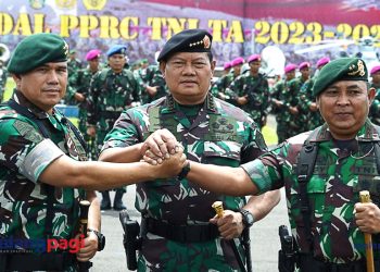 Panglima TNI Pimpin Upacara Alih Kodal PPRC TNI TA 2023–2025