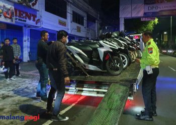 Polresta Malang Kota Gelar Patroli Antisipasi Balap Liar dan Knalpot Brong