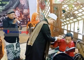 Pemuda Pancasila Blimbing Santuni Anak Yatim di Kampung Budaya Polowijen